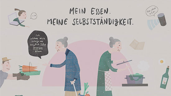 Senioren von morgen mein essen, meine selbstständigkeit grafik